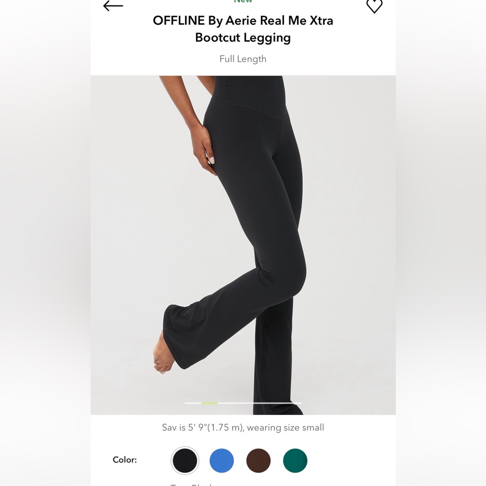 Aerie high waist slit/bootleg leggings